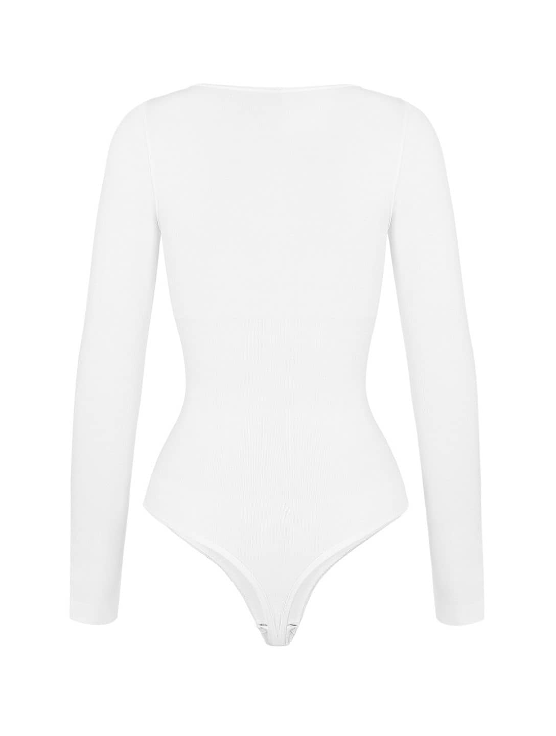 Seamless Long Sleeve Thong Bodysuit