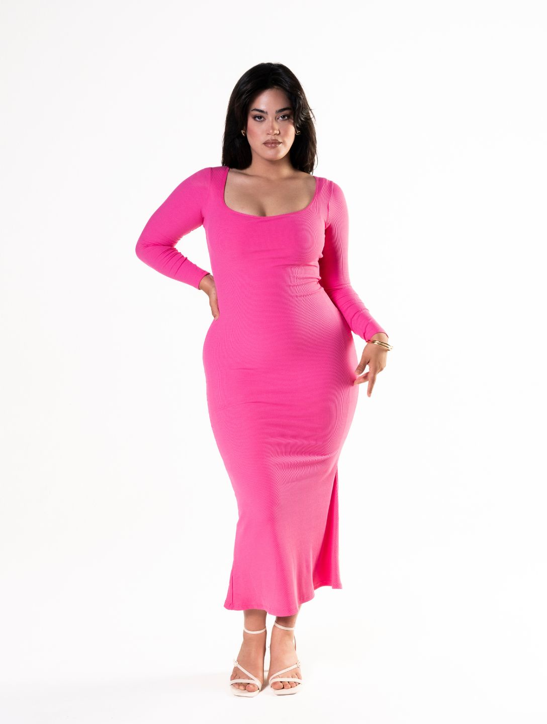 Shapewear Long Sleeve Dress