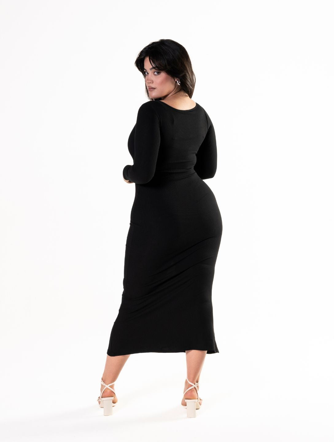 Shapewear Long Sleeve Dress