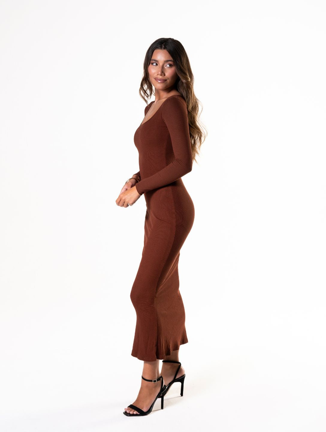 Shapewear Long Sleeve Dress