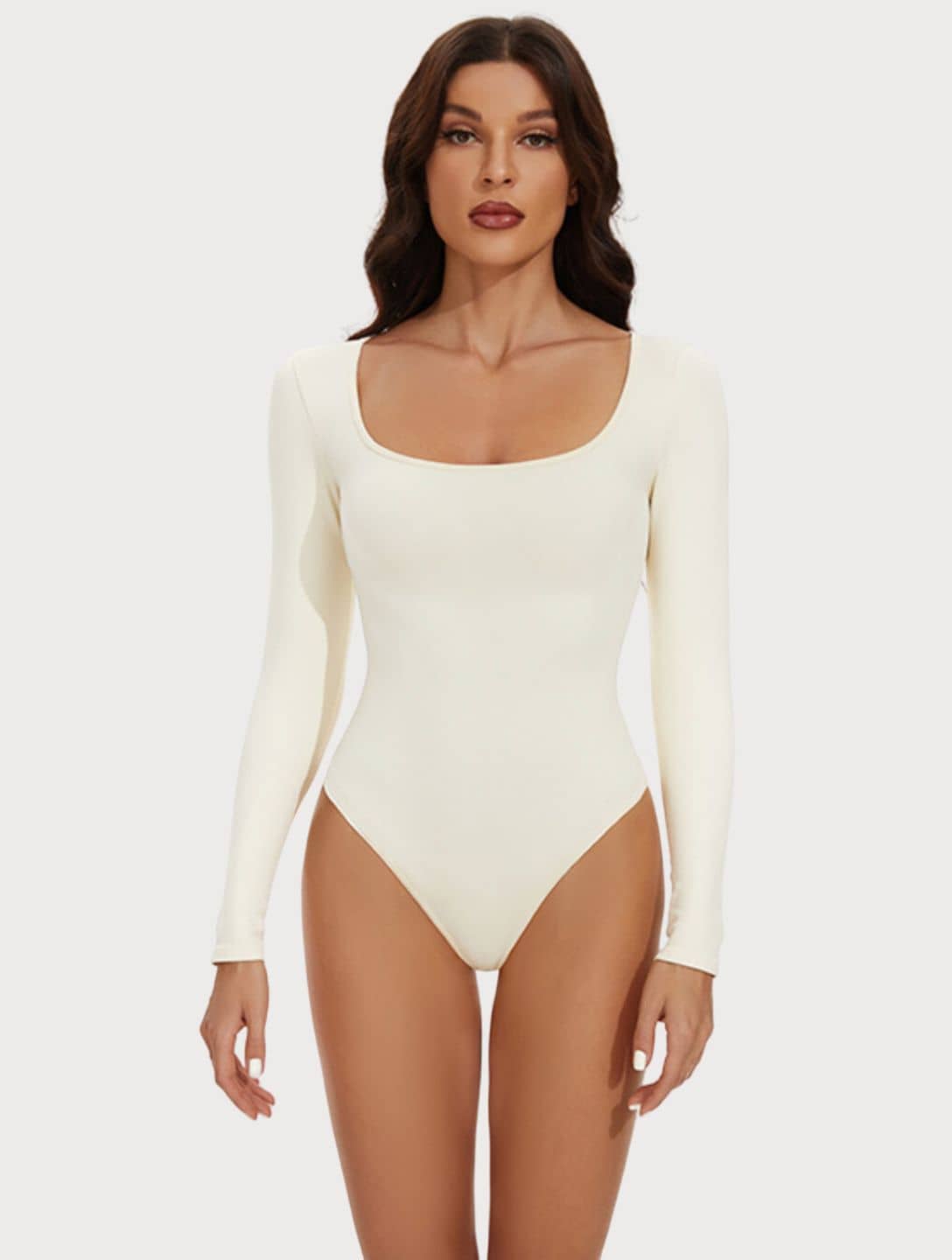 Long Sleeve Thong Bodysuit